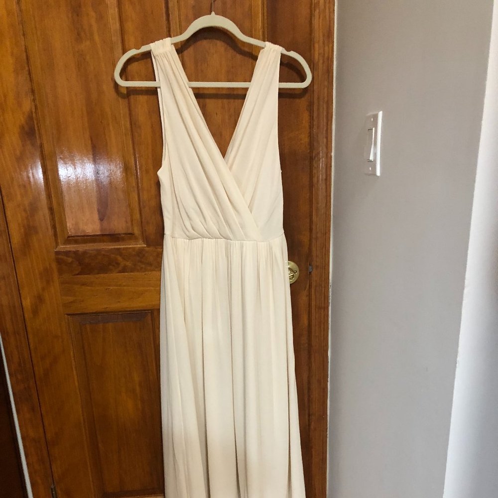 Joie Maxi Dress in Ivory Silk